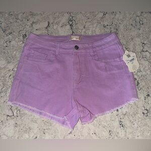 Lavender Purple Altar’D State denim shorts size M